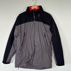 Lands End Mens Aquacheck Thermolite Parka Winter Coat Jacket Lined Size Large